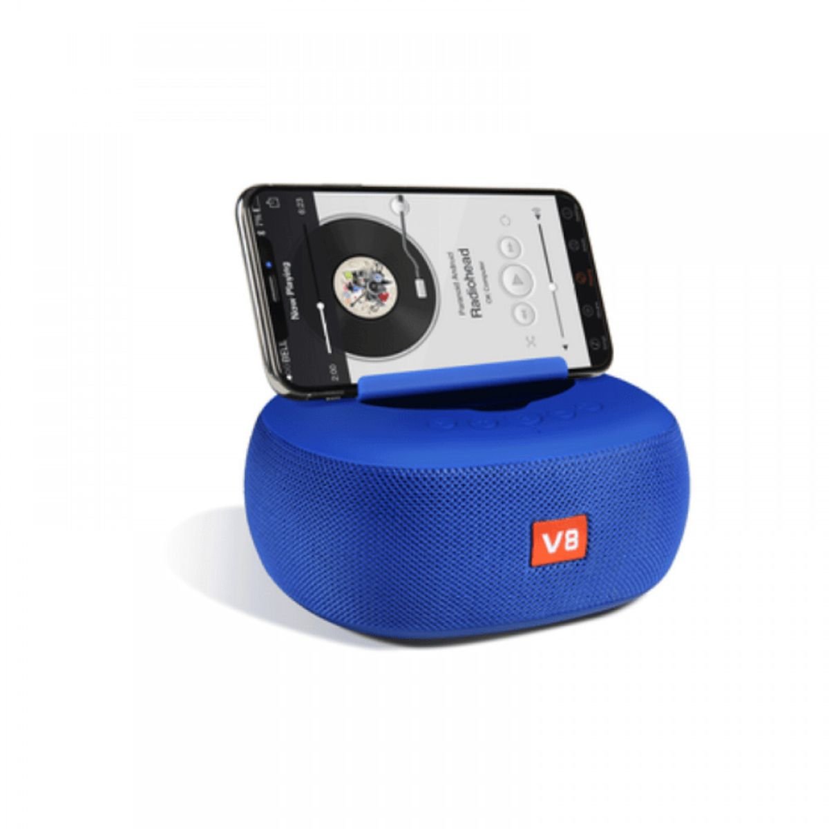 Φωτογραφία προϊόντος: OEM Ασύρματο ηχείο Bluetooth με βάση smarphone - V8 - 716880 - Blue