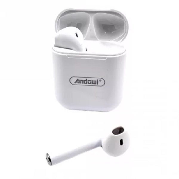 Φωτογραφία προϊόντος: OEM Andowl BQS12 In-ear Bluetooth Handsfree Ακουστικά με Θήκη Φόρτισης Λευκά