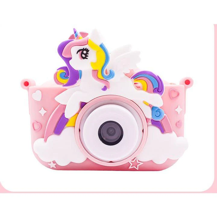 Φωτογραφία προϊόντος: OEM Pink Unicorn Motifs Cute Kids Digital Camera - κάμερα HD
