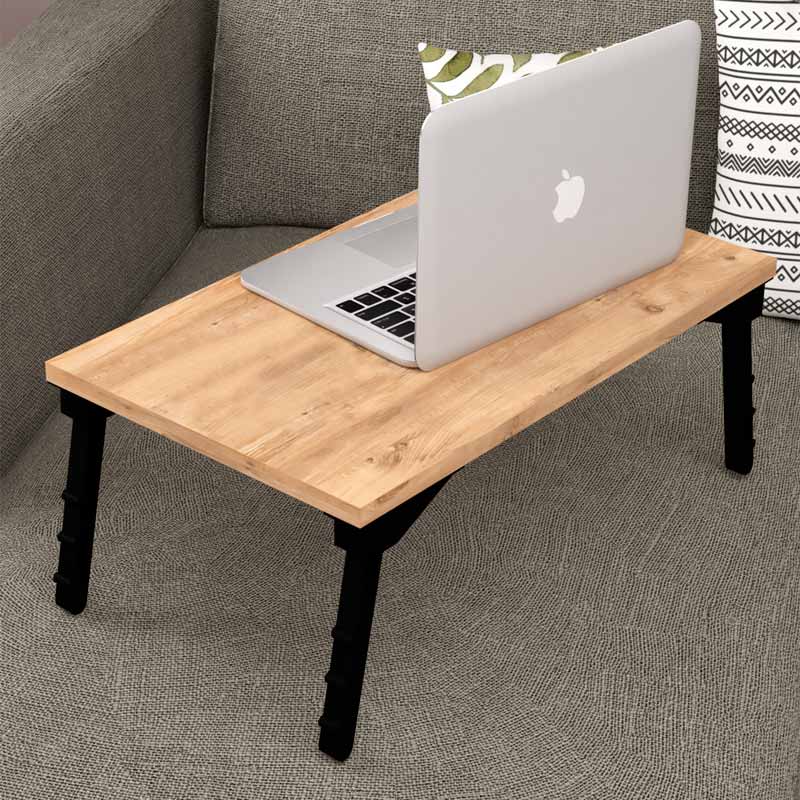 Φωτογραφία προϊόντος: Τραπεζάκι laptop Sidon Megapap χρώμα pine oak 60x35,5x23,5εκ.