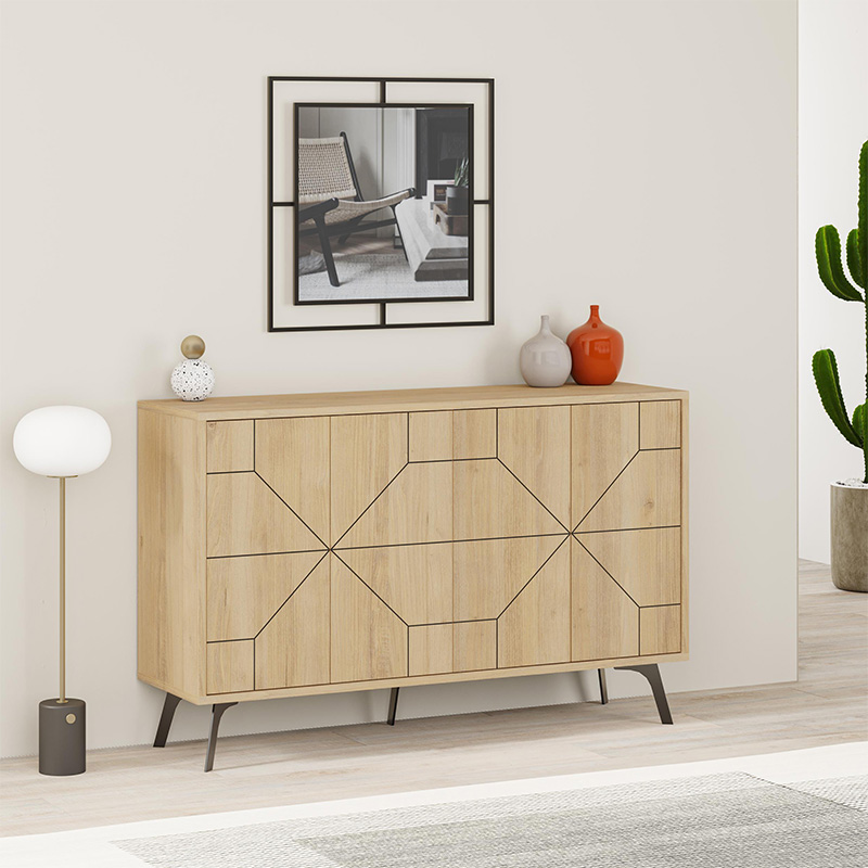 Φωτογραφία προϊόντος: Μπουφές Dune Megapap χρώμα sapphire oak 123x35x77,4εκ.