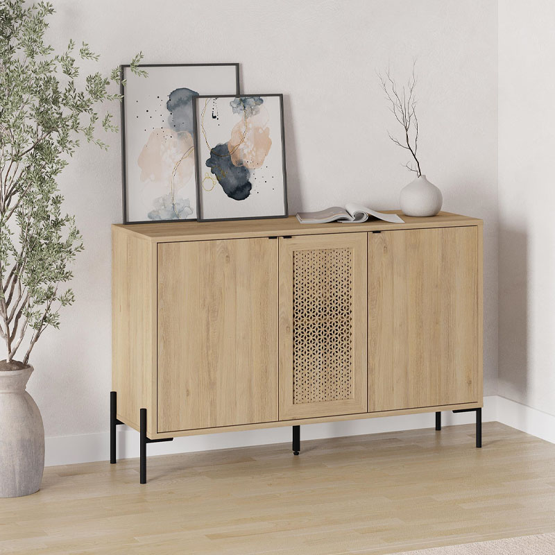 Φωτογραφία προϊόντος: Μπουφές Naive Megapap χρώμα sapphire oak 126x40x80εκ.