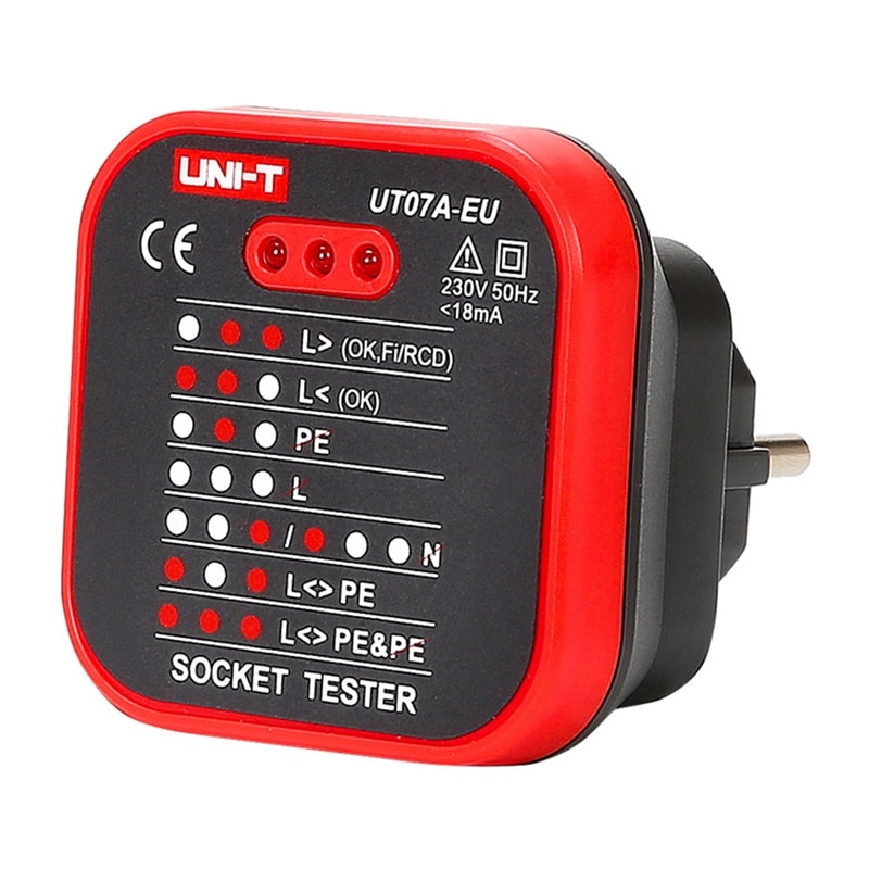 Φωτογραφία προϊόντος: UNI-T Socket Tester UT07A-EU