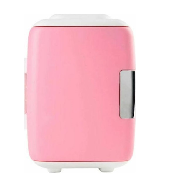 Φωτογραφία προϊόντος: OEM Mini Fridge Ηλεκτρικό Φορητό Ψυγείο 12V / 220V Pink 4lt