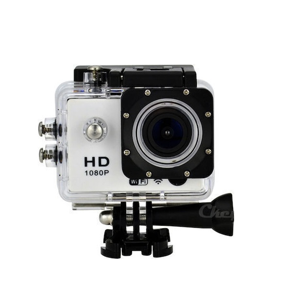 Φωτογραφία προϊόντος: OEM SPM Scamera Action Camera Full HD (1080p) Υποβρύχια (με Θήκη) με Οθόνη 2" και Wi-Fi Λευκή