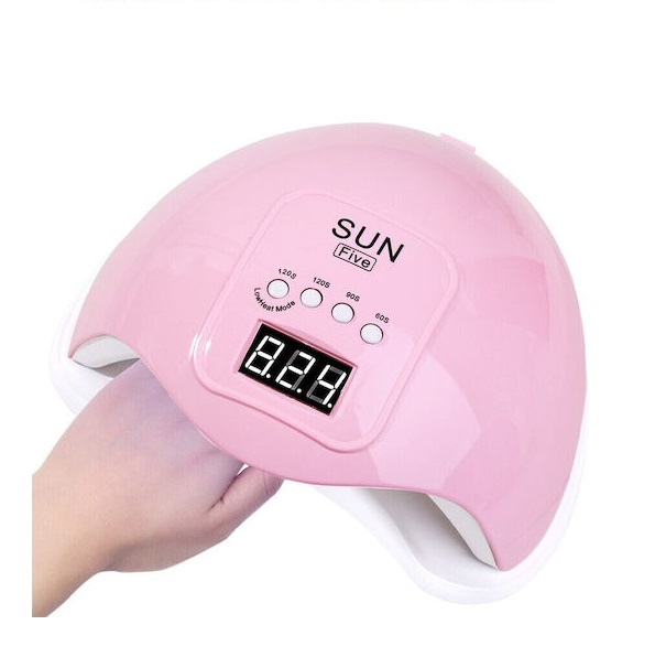 Φωτογραφία προϊόντος: OEM UV / LED SUN Five Nail Lamp Sunshine Nails Comfortable Professional Nail Lamp 48W 225mmx105mmx190mm (Rose)
