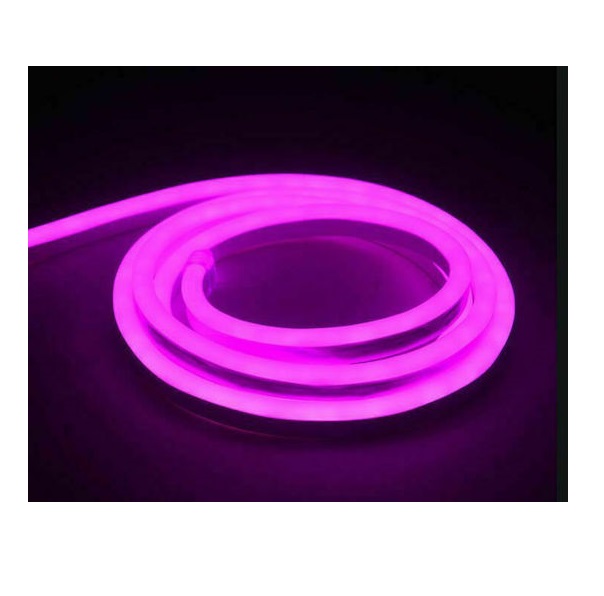 Φωτογραφία προϊόντος: OEM Φωτοσωλήνας Neon Flex 600 Λαμπάκια 12V με Προγράμματα 5m IP65 Μωβ Universo U-12V-VO - Universo