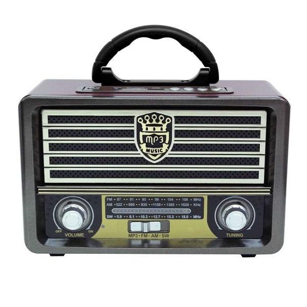 Φωτογραφία προϊόντος: OEM Retro Φορητό Ραδιόφωνο Επαναφορτιζόμενο με Bluetooth και USB Καφέ Meier MD113BT