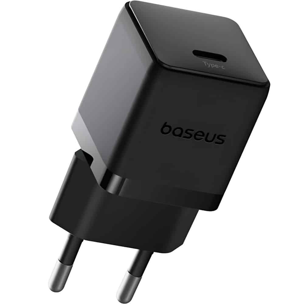 Φωτογραφία προϊόντος: Baseus Travel Charger Palm Series Type-C, PD 3.0, QC 3.0, 20W, Black EU (P10111602113-00)
