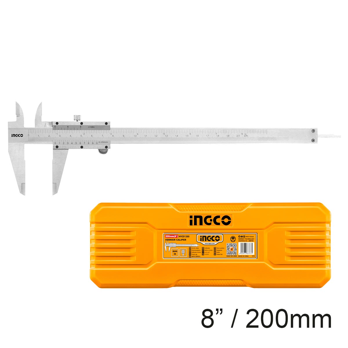 Φωτογραφία προϊόντος: Παχύμετρο INOX 200mm | INGCO | HVC01200