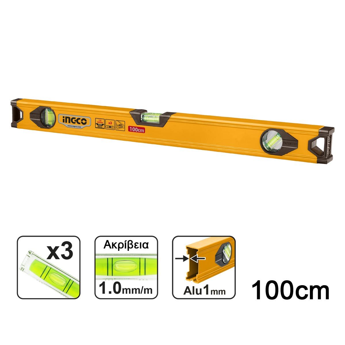 Φωτογραφία προϊόντος: Αλφάδι 100cm | INGCO | HSL18100