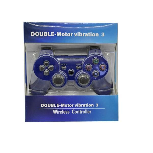 Φωτογραφία προϊόντος: OEM Double Motor Vibration 3 Ασύρματο Gamepad για PS3 Μπλε