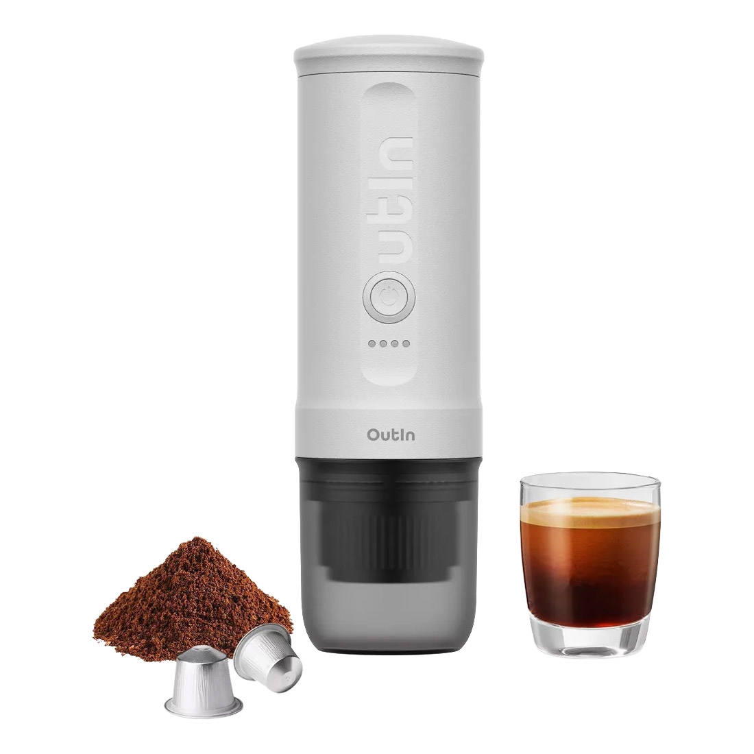 Φωτογραφία προϊόντος: Outln Outin Nano Portable Espresso Machine, 80ml, 7500mAh, Pearl White EU