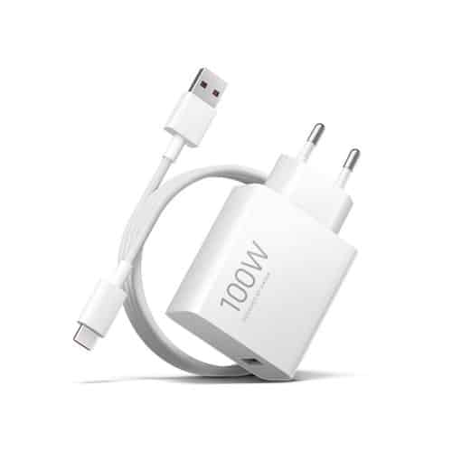 Φωτογραφία προϊόντος: Xiaomi Mi Travel Charger Combo Set with USB-A to Type-C charging cable 1m, 100W White EU BHR095VEU