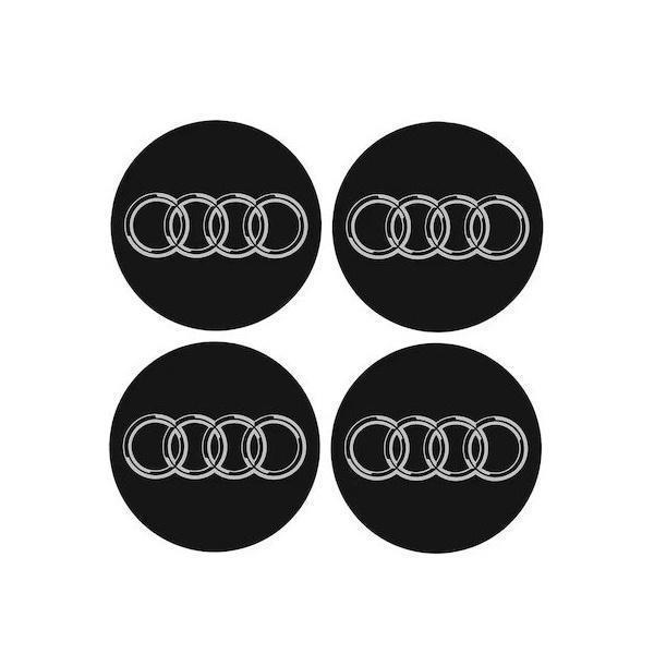 Φωτογραφία προϊόντος: OEM Αυτοκόλλητα Σήματα Audi 5cm για Ζάντες Αυτοκινήτου Σετ 4 τμχ