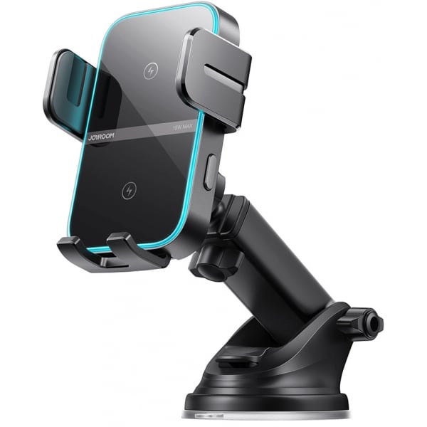 Φωτογραφία προϊόντος: Joyroom Car Mount Magnetic Wireless Charger (Dasboard Version) 4.7 - 6.8 inch, 15W Max, with USB to Type-C cable, Black (JR-ZS246S)