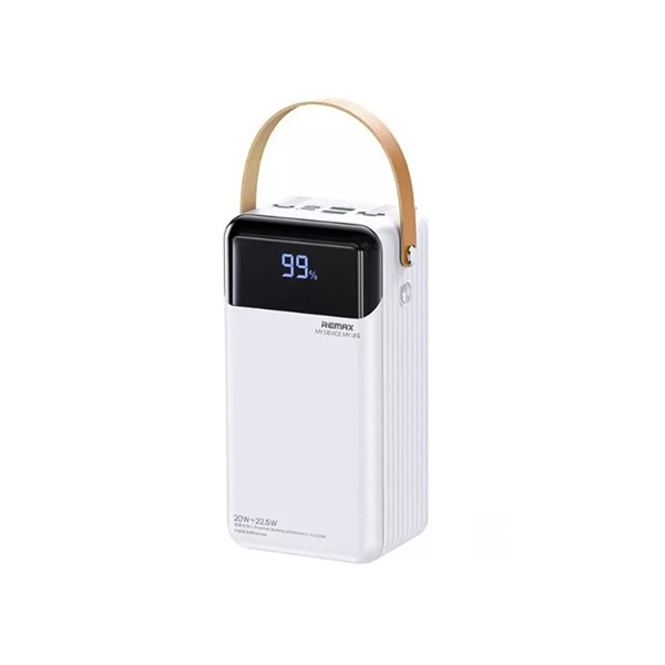 Φωτογραφία προϊόντος: OEM Remax RPP-565 Power Bank 60000mAh 22.5W με 2 Θύρες USB-A και Θύρα USB-C Quick Charge 3.0 Λευκό 43630534