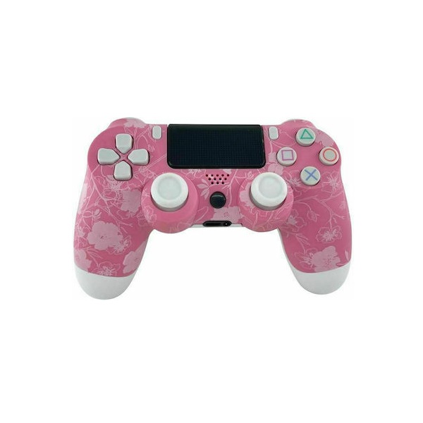Φωτογραφία προϊόντος: OEM Doubleshock Ασύρματο Gamepad για PS4 Pink Flower 34849281