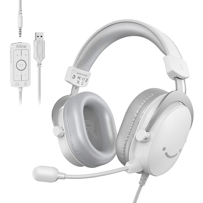 Φωτογραφία προϊόντος: Fifine Gaming headphones H9W (white)
