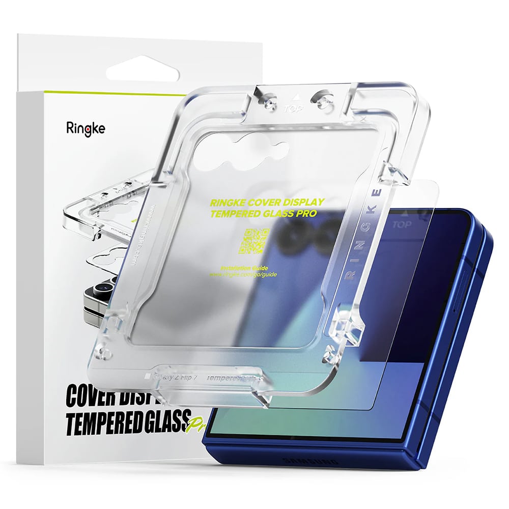 Φωτογραφία προϊόντος: Ringke Galaxy Z Flip 7 Screen Protector Cover Display Premium Tempered Glass 9H (2pcs) Transparent