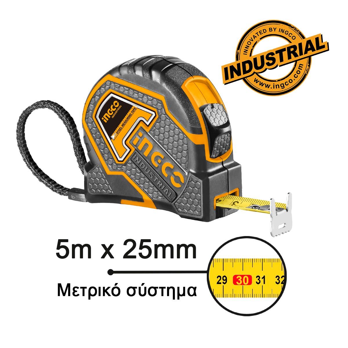 Φωτογραφία προϊόντος: Μετροταινία Profi 5m x 25mm | INGCO | HSMT88051E