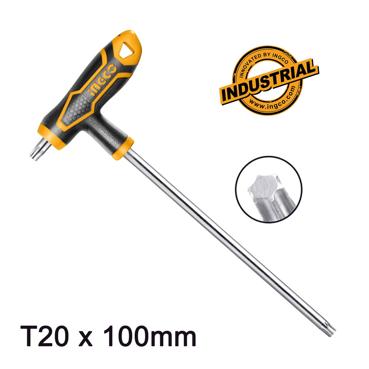 Φωτογραφία προϊόντος: Ταφ Torx Κλειδί T20 x 100mm | INGCO | HHK15T201001