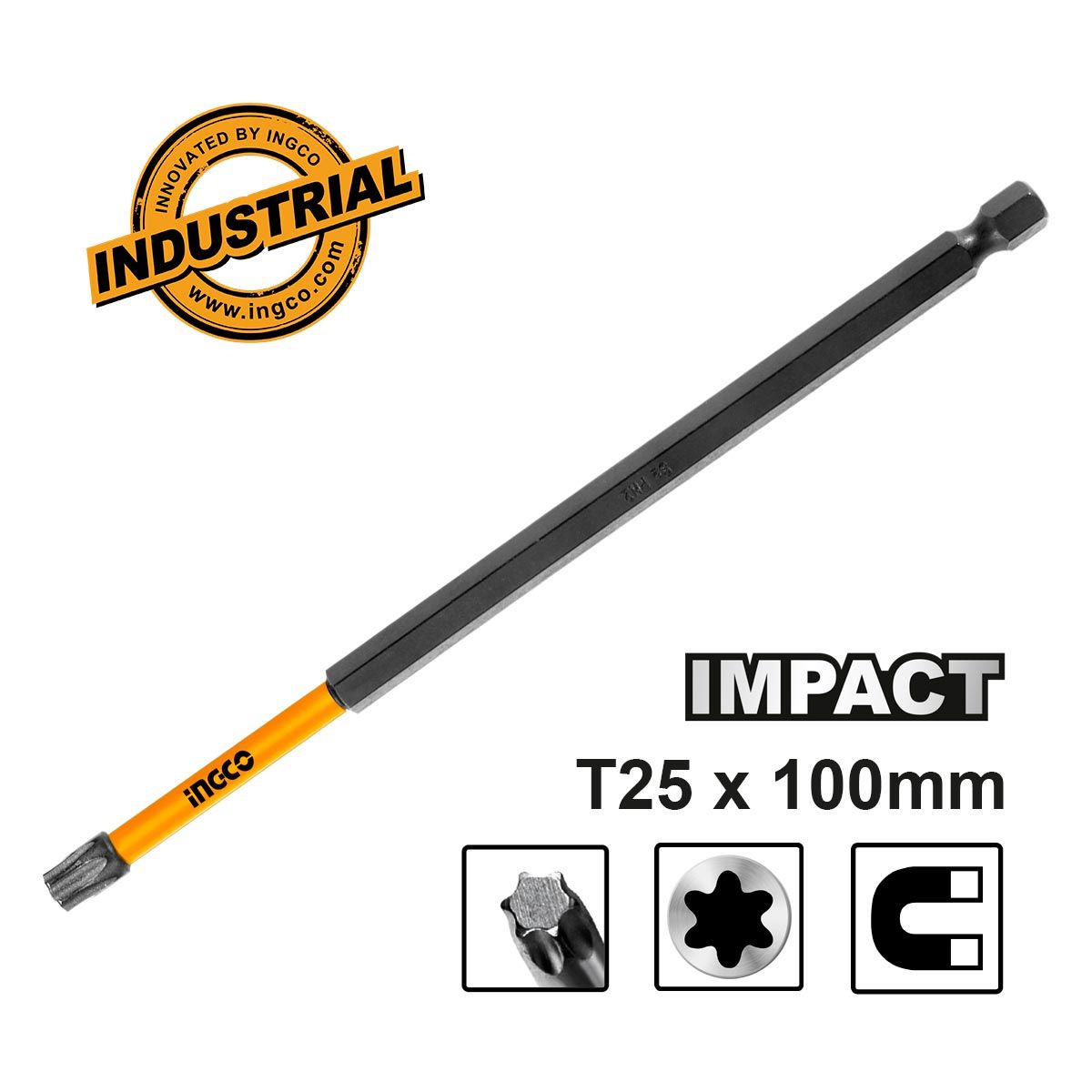 Φωτογραφία προϊόντος: Κατσαβιδόμυτη Torx Impact T25x100mm | INGCO | SDBIM71T25100