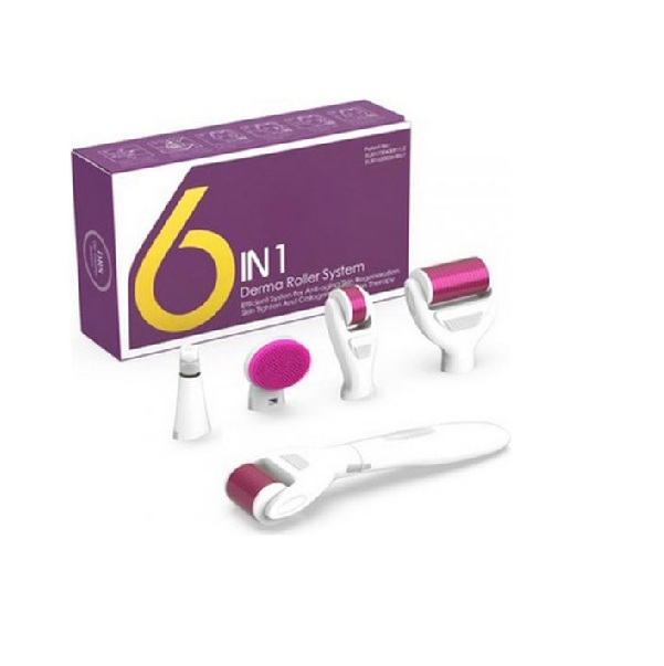 Φωτογραφία προϊόντος: OEM Ekai Technology 6 in 1 Titanium Derma Roller για Αντιγήρανση 0.5-2mm