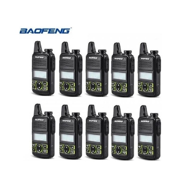 Φωτογραφία προϊόντος: OEM Baofeng BF-T1 Ασύρματος Πομποδέκτης PMR 1.5W με Μονόχρωμη Οθόνη Σετ 10τμχ