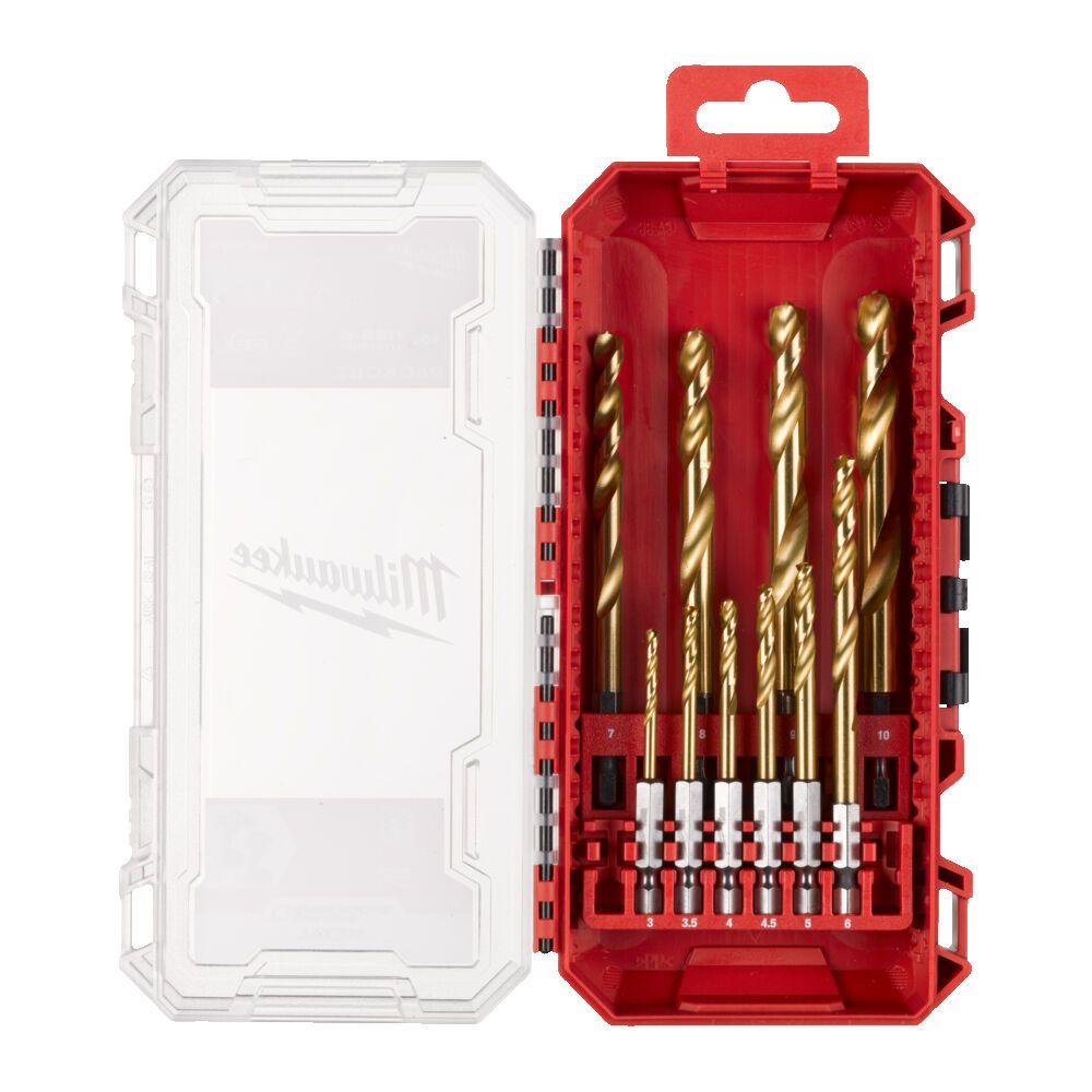 Φωτογραφία προϊόντος: SET RED HEX – SHOCKWAVE™ HSS-TiN ΤΡΥΠΑΝΙ ΜΕΤΑΛΛΟΥ 10 ΤΕΜ | Milwaukee 4058546510251