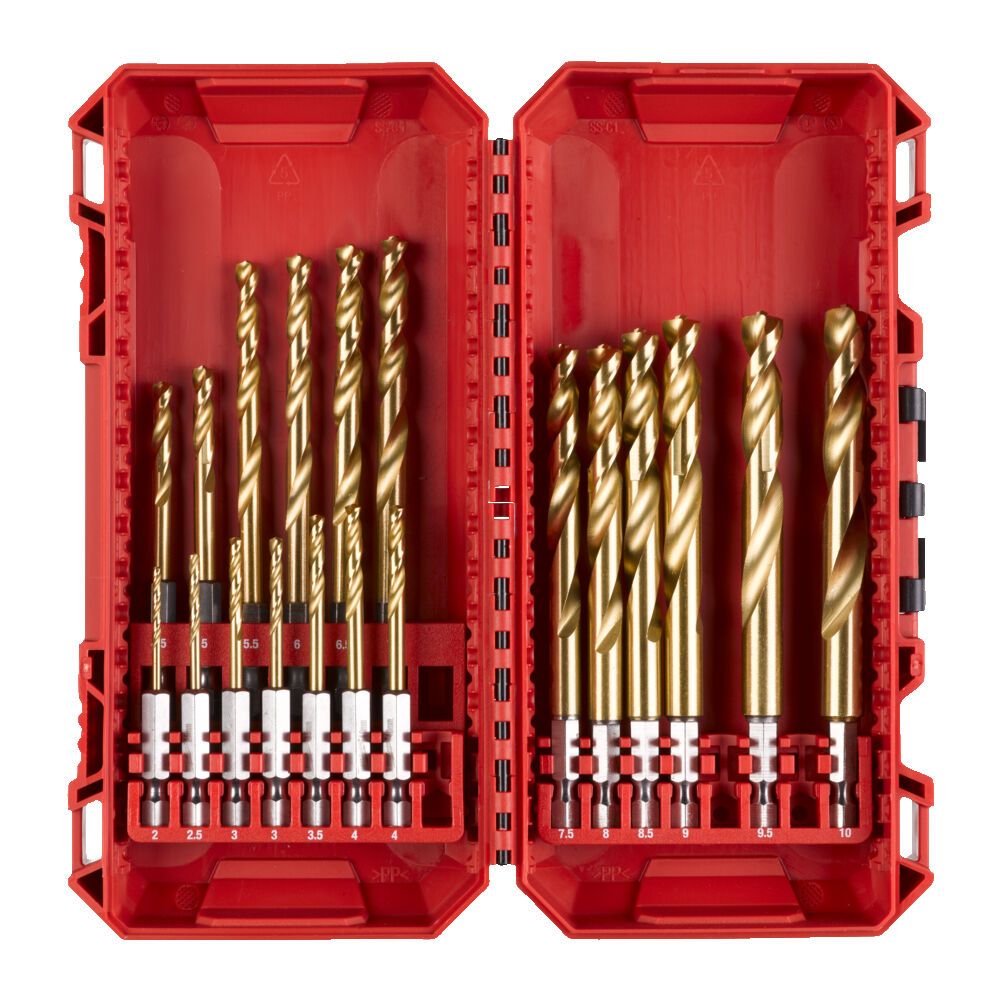 Φωτογραφία προϊόντος: SET RED HEX – SHOCKWAVE™ HSS-TiN ΤΡΥΠΑΝΙ ΜΕΤΑΛΛΟΥ 19 ΤΕΜ | Milwaukee 4058546510268