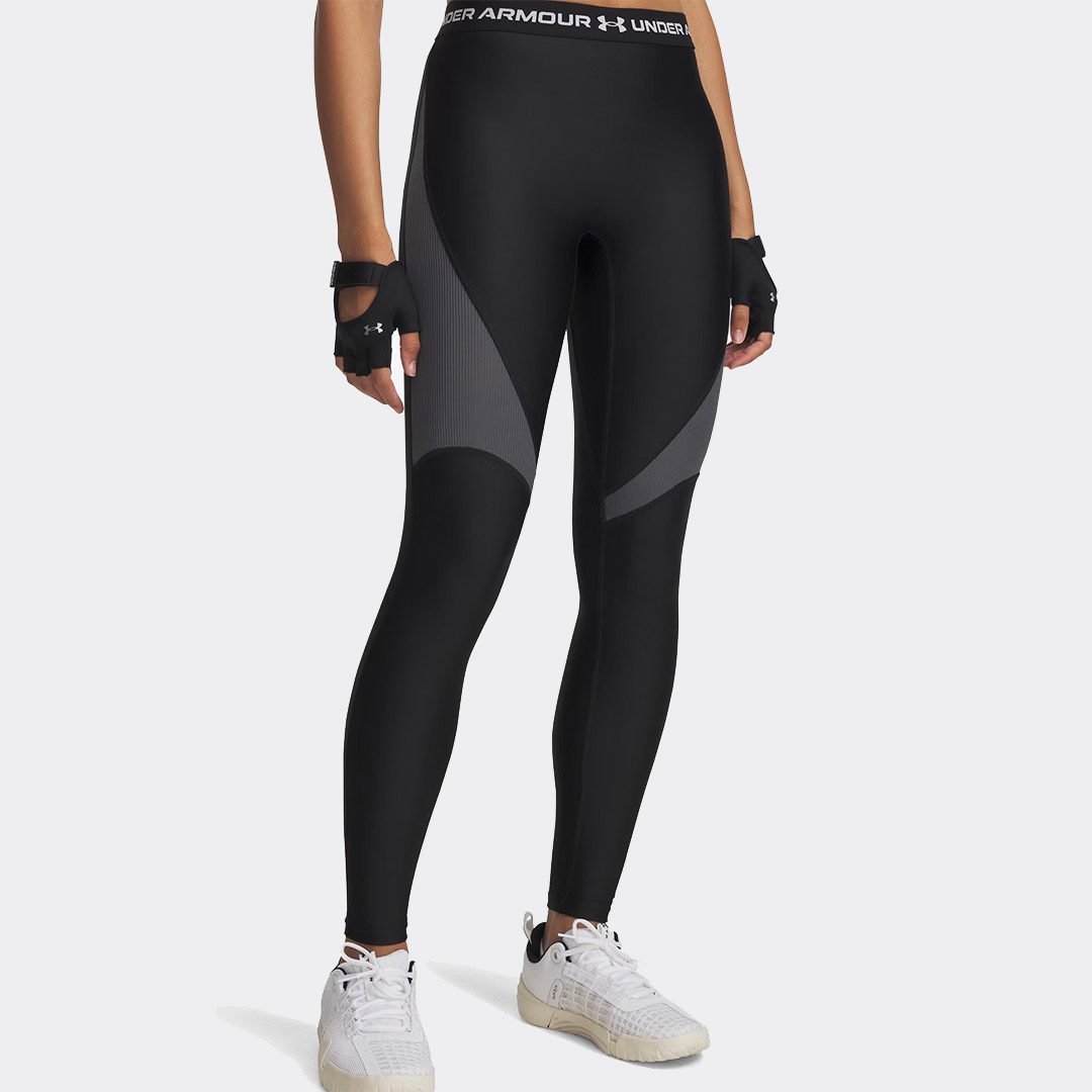 Φωτογραφία προϊόντος: Under Armour HeatGear Rib Legging - Black/Grey/White