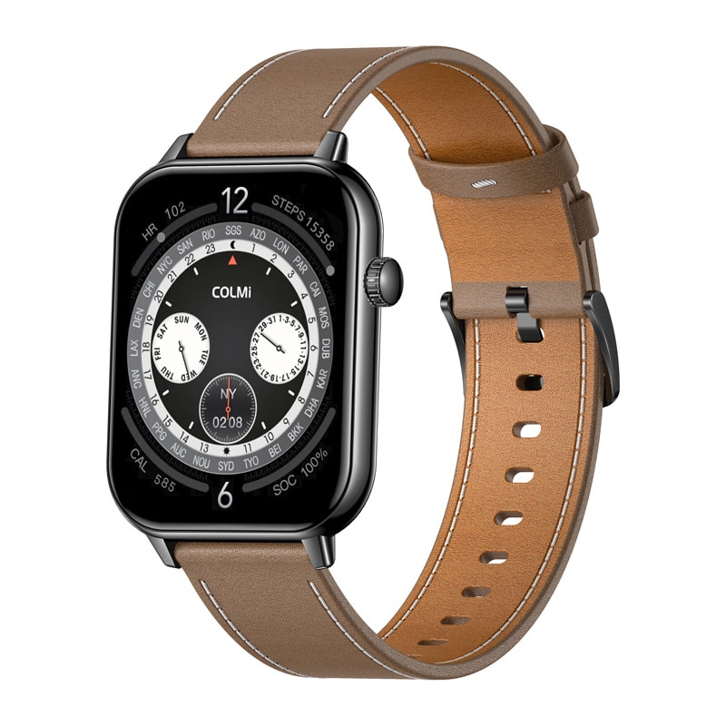 Φωτογραφία προϊόντος: COLMI C28 Smartwatch Black + brown leather