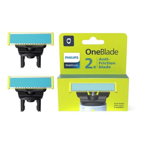 Φωτογραφία προϊόντος: Philips Shaver OneBlade Replacement Blades (Anti Friction) QP225/50 (2pcs) Gray Eu