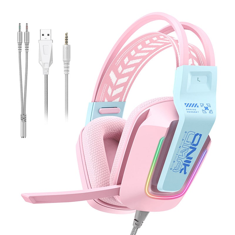 Φωτογραφία προϊόντος: Headset X13 Pink Gaming headphones ONIKUMA X13