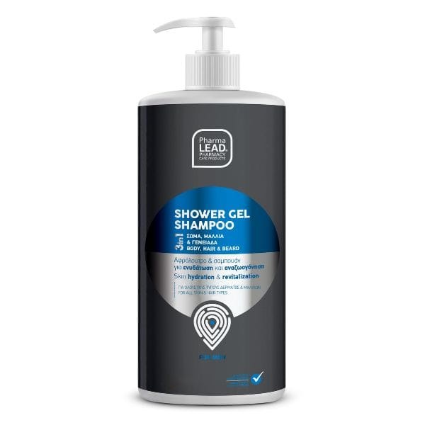 Φωτογραφία προϊόντος: PharmaLead Men s Shower Gel Shampoo Αφρόλουτρο-Σαμπουάν για Άνδρες 1 L