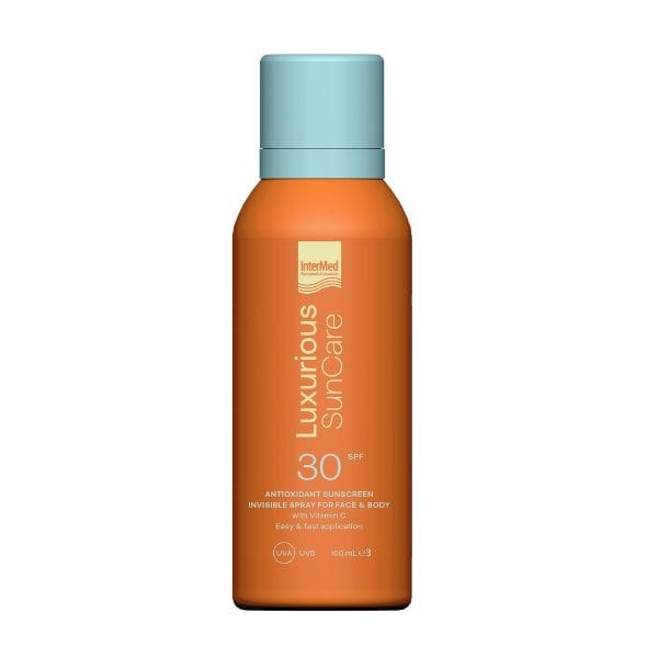 Φωτογραφία προϊόντος: Intermed Luxurious Sun Care Antioxidant Sunscreen Invisible Spray Face + Body SPF30 100 ml