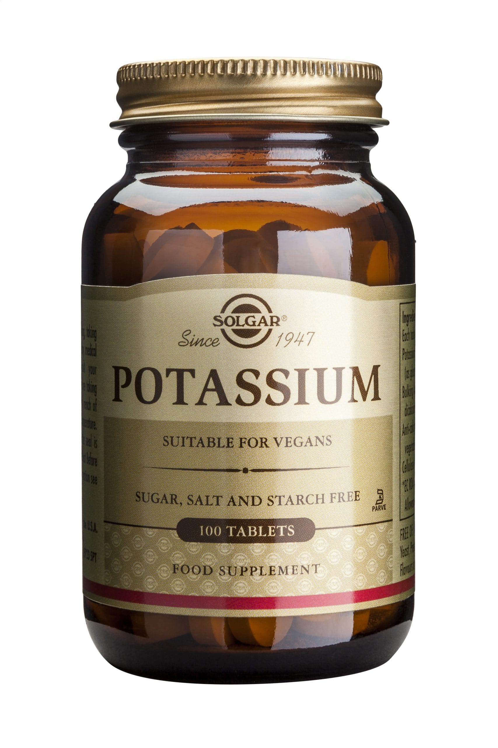 Φωτογραφία προϊόντος: Solgar Potassium Gluconate 99mg – 100 Ταμπλέτες (Κάλιο)