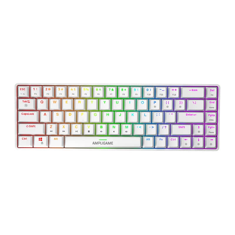 Φωτογραφία προϊόντος: Fifine Mechanical keybord GK1W, 65% RGB (white)