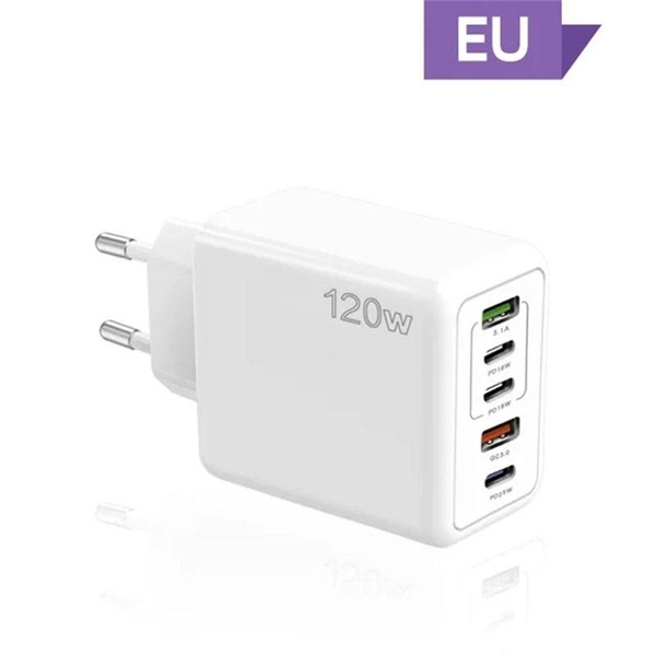 Φωτογραφία προϊόντος: OEM 5 Θύρες USB C PD Φορτιστής Γρήγορη φόρτιση PD Quick Charge 3.0 USB C για iPhone 16 15 14 13 Xiaomi Samsung