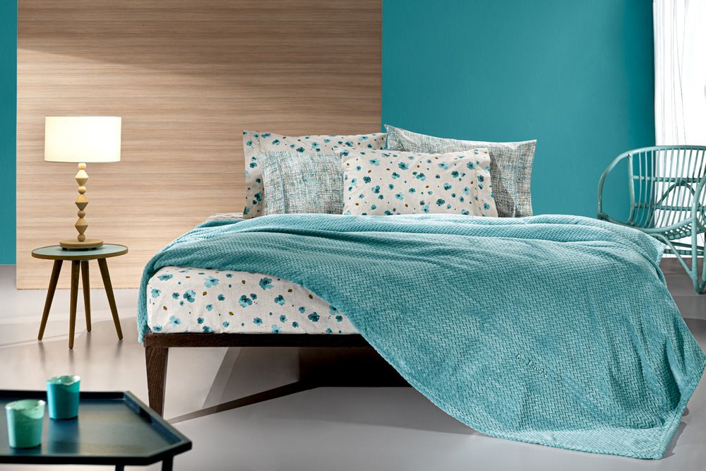 Φωτογραφία προϊόντος: Guy Laroche Κουβέρτα Fleece Μονή 160x220 Rombus Petrol