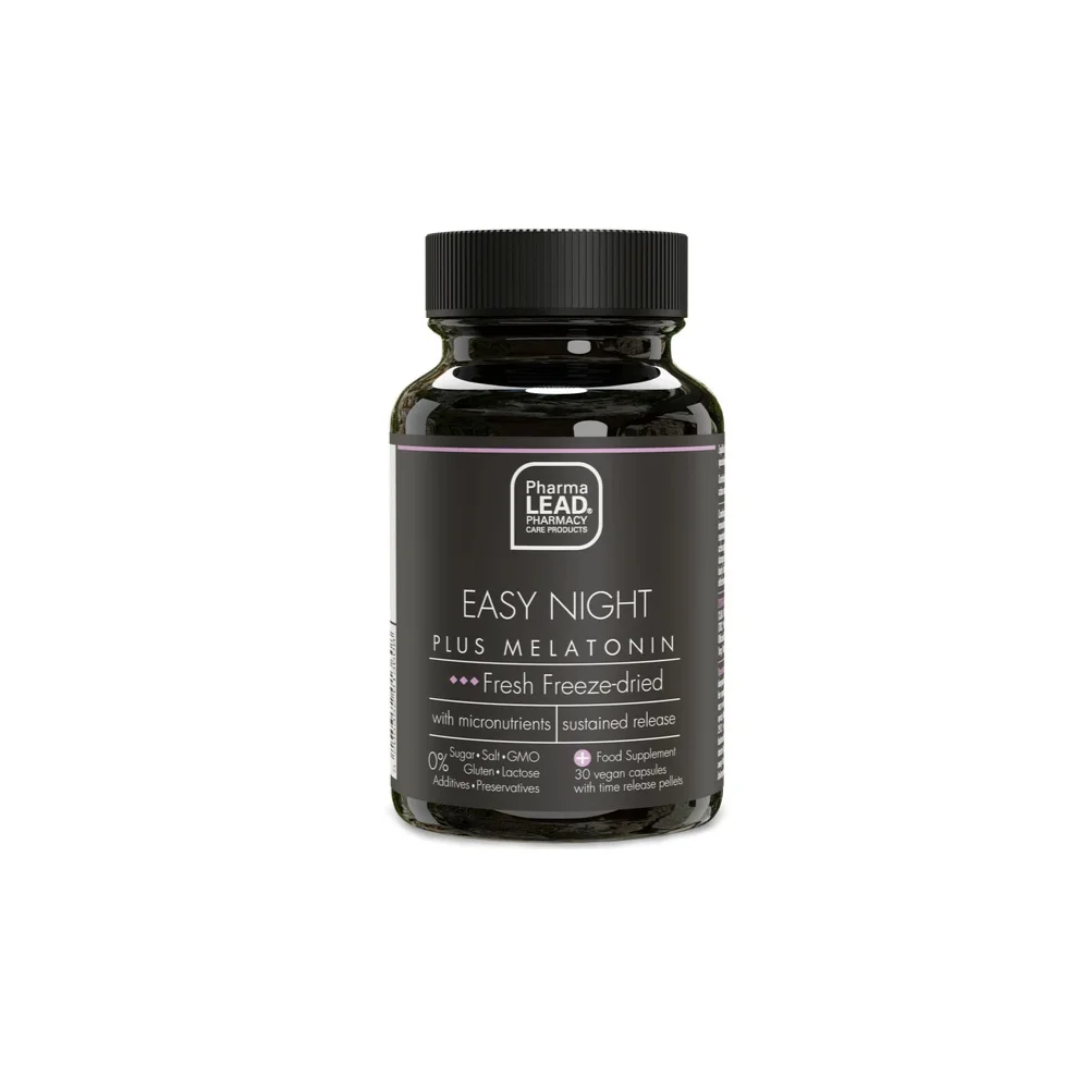Φωτογραφία προϊόντος: PHARMALEAD Black Range Easy Night Plus Melatonin 30Vegan Caps