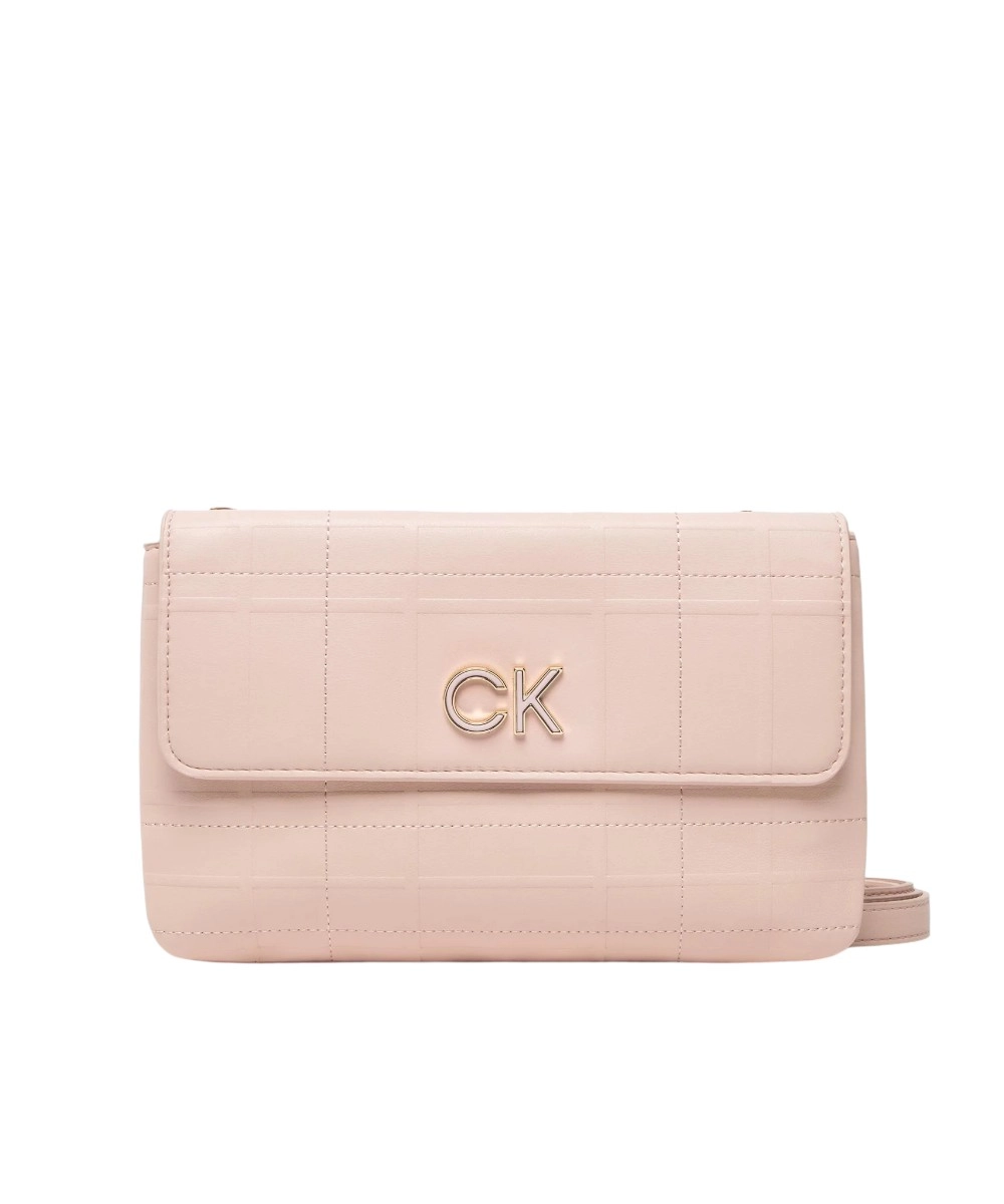 Φωτογραφία προϊόντος: Calvin Klein - Γυναικεία Τσάντα Χιαστί Re-Lock Dbl Xbody W/Flap Quil K60K609686-TER Ροζ