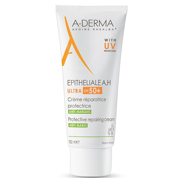 Φωτογραφία προϊόντος: A-Derma Epitheliale A.H. Duo Αναπλαστική Κρέμα Προσώπου Ημέρας με SPF50 για Ευαίσθητες Επιδερμίδες κατά των Ατελειών με Υαλουρονικό Οξύ 100ml