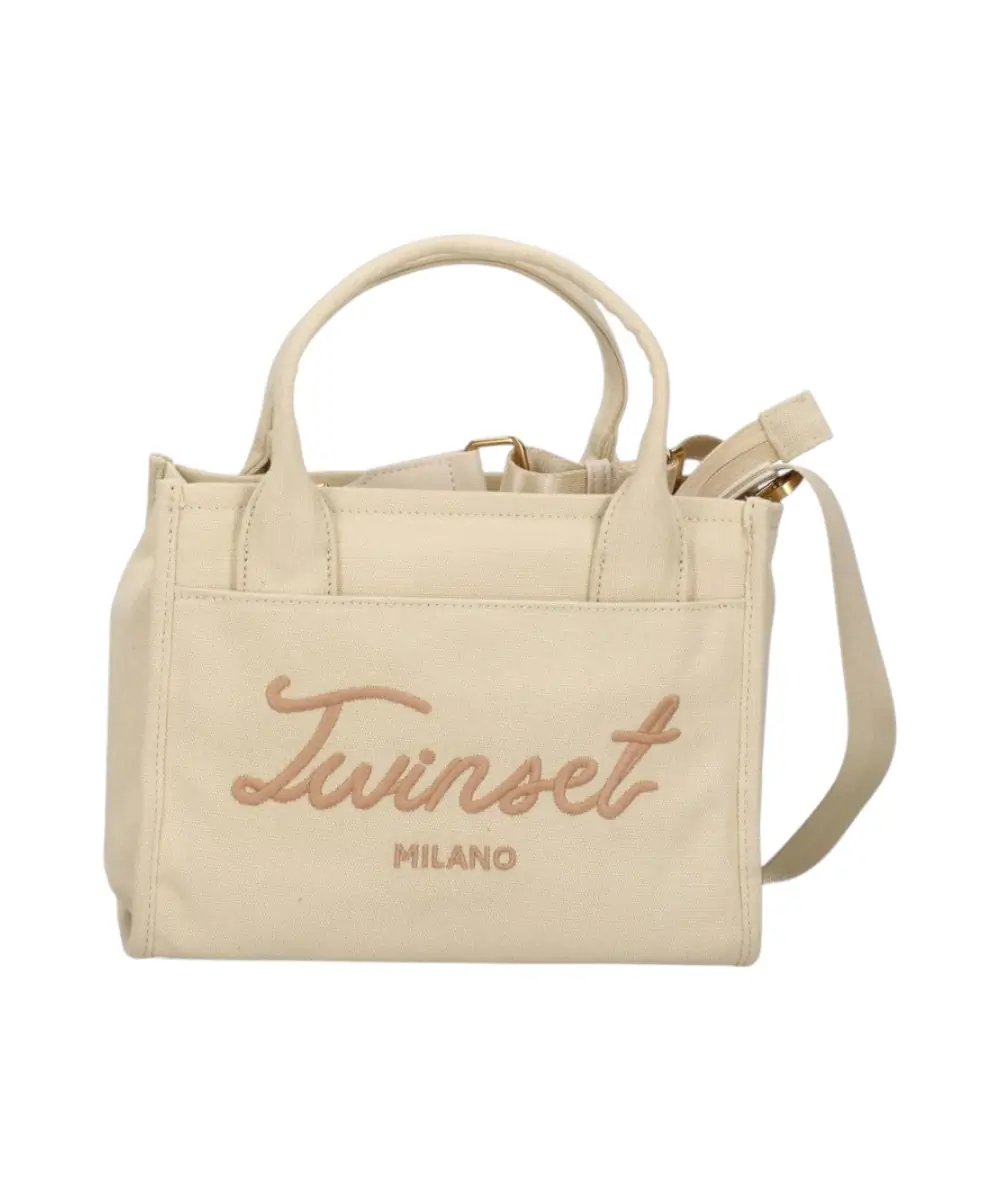 Φωτογραφία προϊόντος: Twinset - Γυναικεία Τσάντα Signature Tote Medium c 261TB7290-13161 Μπεζ