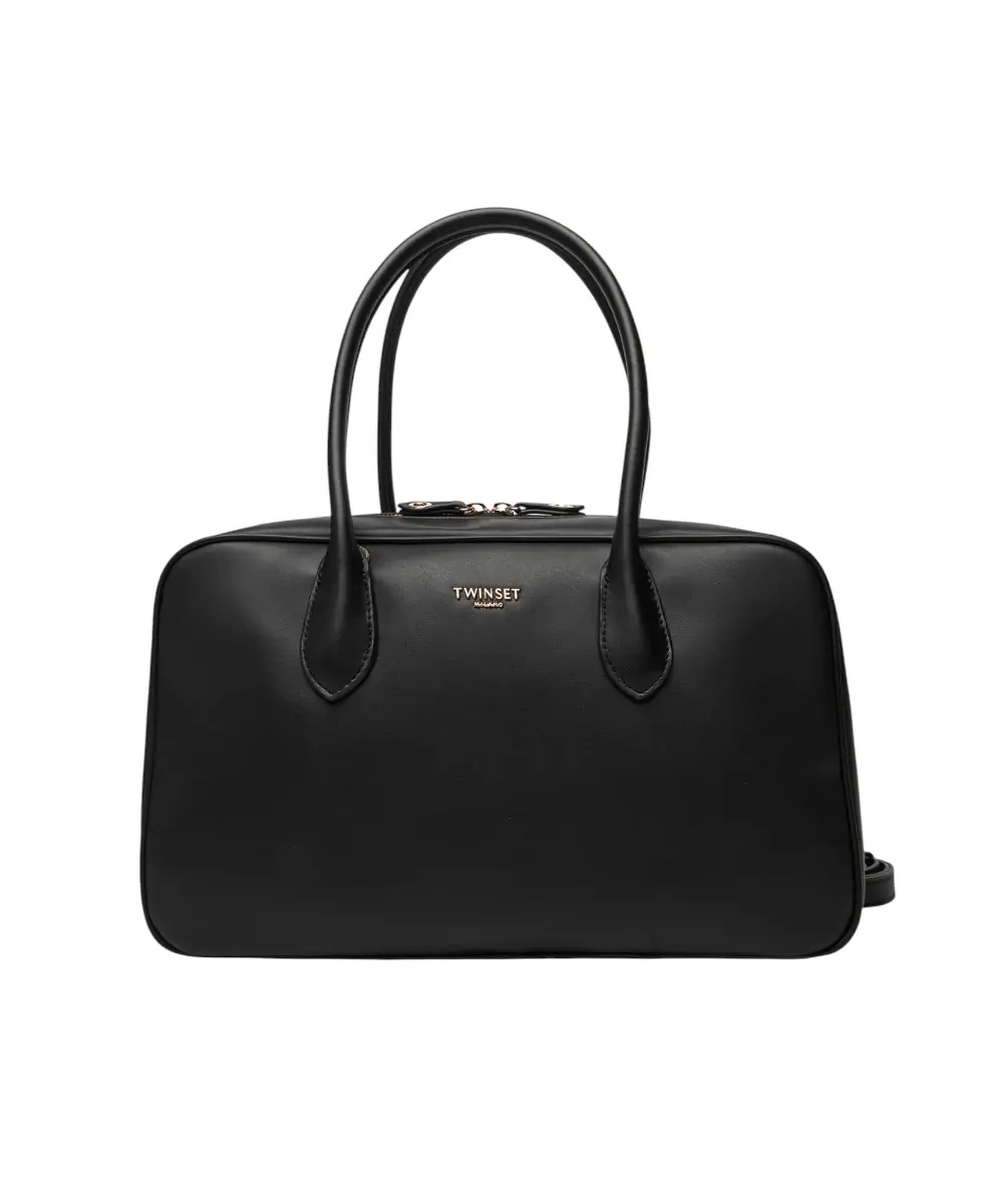 Φωτογραφία προϊόντος: Twinset - Γυναικεία Τσάντα Large Bowler Bag 252TD8061-00006 Μαύρο