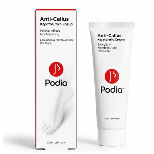 Φωτογραφία προϊόντος: Podia Anti-Callus Keratolytic Cream Κερατολυτική Κρέμα για Kάλους και Σκληρύνσεις 50ml
