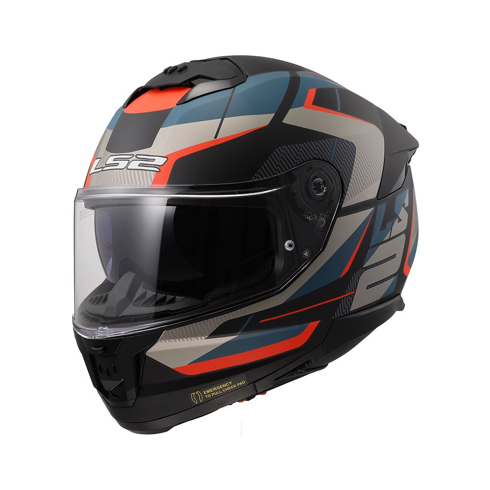 Φωτογραφία προϊόντος: Κράνος Full Face LS2 FF808 Stream II Road Matt Black Blue ECE 22.06