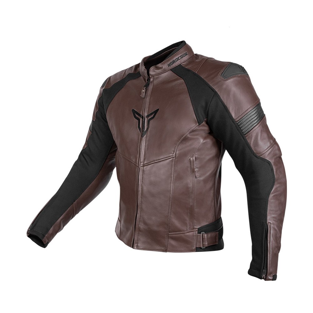 Φωτογραφία προϊόντος: NORDCODE Μπουφάν Δερμάτινο Racer Brown-Black