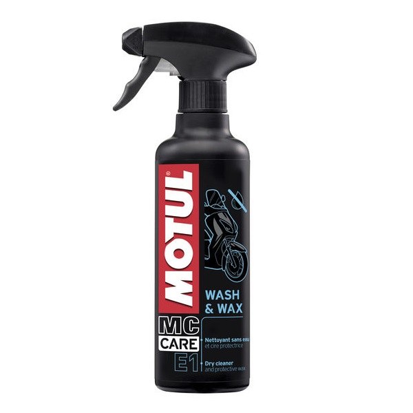 Φωτογραφία προϊόντος: SPRAY MC CARE E1 WASH & WAX 400ml για καθαρισμό & κέρωμα μοτοσυκλέτας (MOTUL)